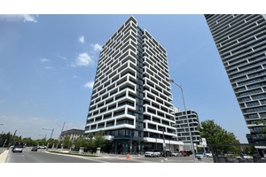 A large corner unit at 1, 045 sq ft with 2 bedrooms 1 den 3 washrooms.
