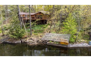 In beautiful Burleigh Falls on Stoney Lake is 3566 Rock Crossway Lane.