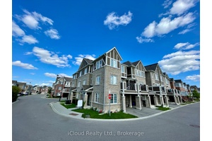Stunning End Unit Townhome in Milton, uniquely located next to a permanent historic conservation area showcasing a beautiful sunset view.