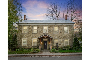This remarkable 1837 stone building in the heart of historic Spencerville offers a rare opportunity to create a truly unique residence with the added potential for a live work lifestyle.