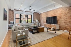 Landmark Loft Living in the Heart of the West Village 380 West 12th Street, Apt 4G Welcome to Apartment 4G a rare, authentic loft that blends timeless prewar character with ...