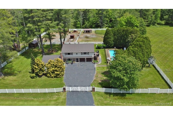 View from above of property