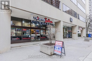 Compact 732 SF unit with existing restaurant improvements in place, offering a turnkey setup for food operators.