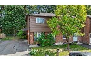 Backing onto greenspace with no rear neighbours, this end unit 3 bedroom, 2 bathroom home is tucked away in an ideal park like location in a peaceful Blossom Park neighbourhood.