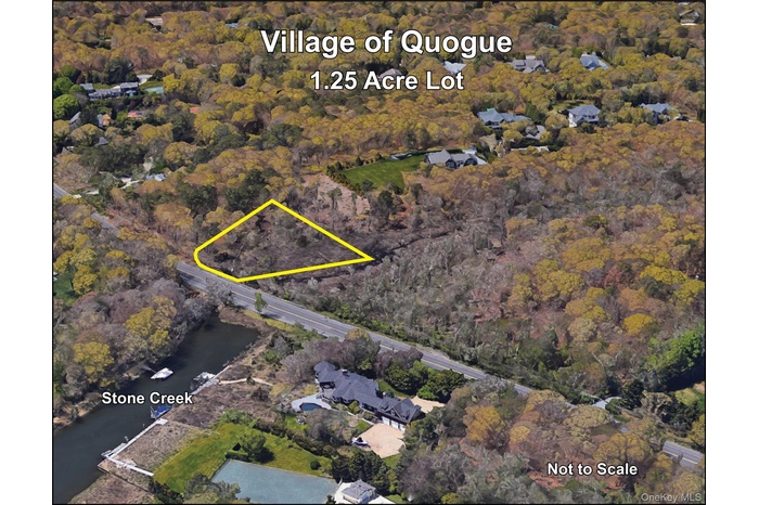 Aerial overview of property's location