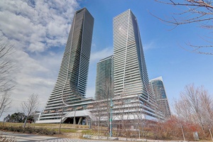 Beautiful 1 Bedroom Den Condo Den Can be used as office or bedroom located at the Modern Waterfront Community In Mimico !