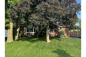 Welcome to this Open Concept 3 bedroom Brick Bungalow with detached Garage Private yard with mature trees Great for entertaining family and friends !