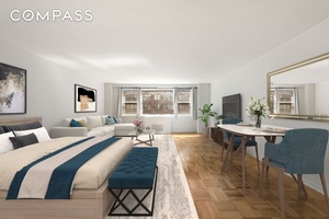 FULLY RENOVATED, HIGH FLOOR OVERSIZED STUDIO WITH NATURAL LIGHT, OPEN SKY CITY VIEWS, BRIGHT MORNING SUN amp ; LOW MAINTENANCE !
