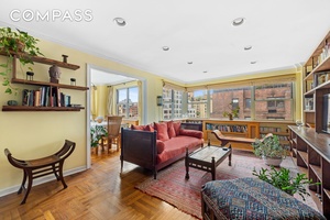 Bright Corner Home with Easy Two Bedroom Potential in Lenox Hill This sun filled corner apartment is currently configured as a one bedroom with a formal dining room, but easily ...