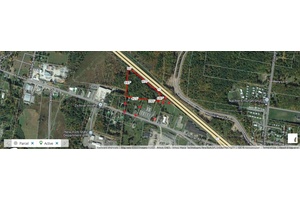 Almost 12 acres of highly visible land with 1375 feet of road frontage on Route 17 I 86 and 322 feet of road frontage on East Broadway, Monticello in the ...