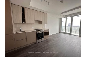 Welcome to MCity M1 1 bedroom 1 bath suite featuring large balcony, high ceilings, study nook, 1 parking Space.