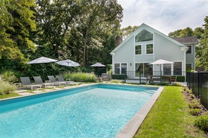 Nestled in the heart of East Hampton, this impeccably maintained, and thoughtfully renovated residence offers the perfect blend of comfort, style, and convenience.