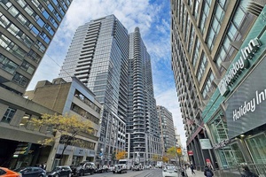 An exceptional opportunity to live in the heart of downtown Toronto with a massive, wrap around balcony in this bright and functional 2 bed, 2 bath suite with a locker ...
