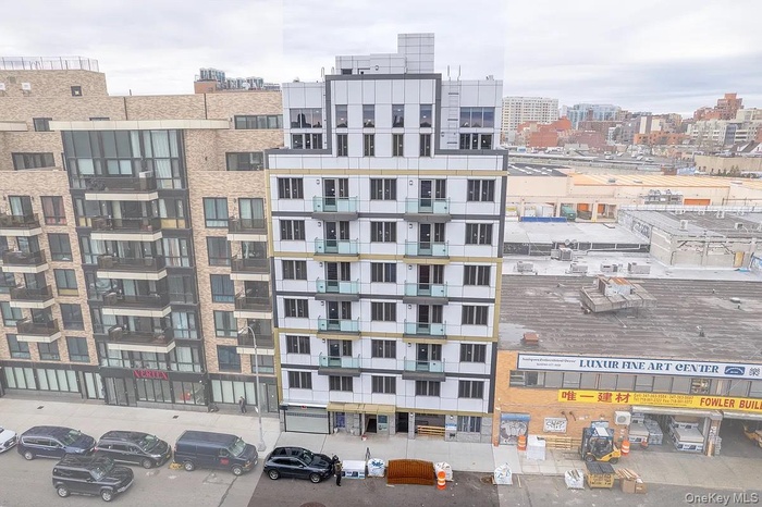 View of building exterior with a view of city