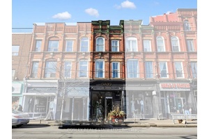 Excellent opportunity to purchase a mixed use building on one of the best blocks of Queen W between Palmerston and Euclid.