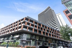 Spacious 1 Bedroom Den condo with soaring 11 ft ceilings, 1 full bath, and a large walk out balcony with 2 sliding doors in a prime downtown location steps to ...