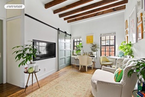 Sun flooded junior one bedroom with soaring 11 ft.