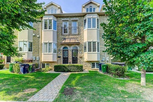 Executive free hold townhome steps to public transit amp ; short walk to subway.