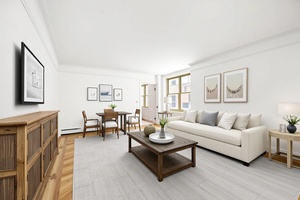 Welcome to Apartment 4D at 390 Riverside Drive a gracious, light filled one bedroom home in a classic prewar co op on the corner of 111th street and Riverside Drive.