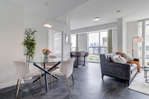 Rarely Offered Executive Corner Suite Offering 1, 100 Square Feet Of Thoughtfully Designed Living Space, Flooded With Natural Light Through Soaring 9 Foot, Floor To Ceiling Windows.
