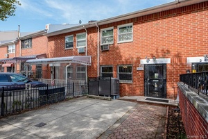 Welcome to this bright and cheerful one family brick row house in the Tremont Section of the Bronx on a beautiful tree lined street that is just across the street ...