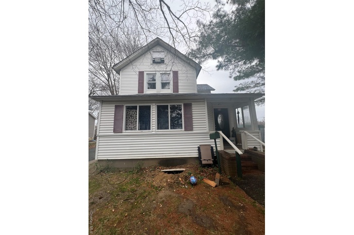 View of front of home with a porch