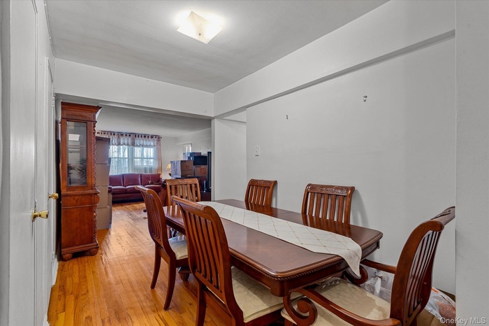 Dining room featuring light wood-style flooring