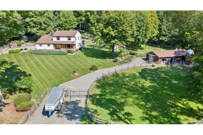 Drone / aerial view with a rural view