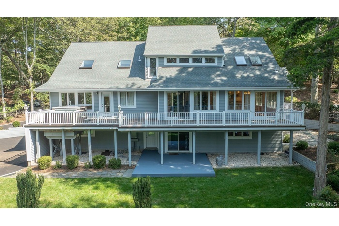 Contemporary Farm Ranch with Seasonal Views of Nissequogue River