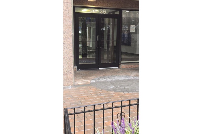 View of exterior entry with french doors