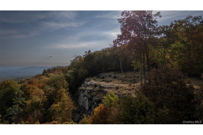 Rock ledge with distant moutains