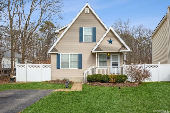 View of front of property with covered porch