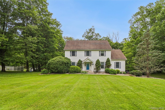 View of colonial inspired home