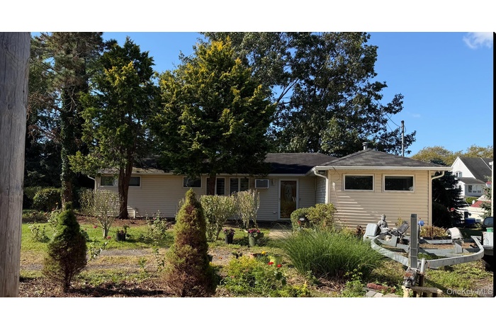 View of single story home