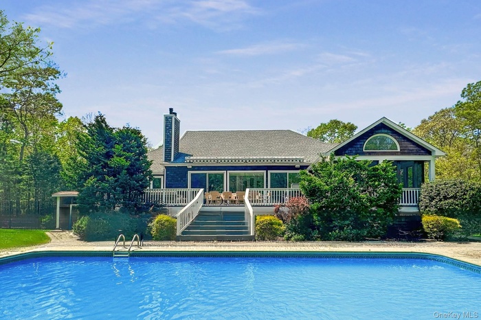 Rear Facade and pool