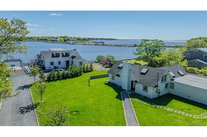 View from above of property featuring a nearby body of water