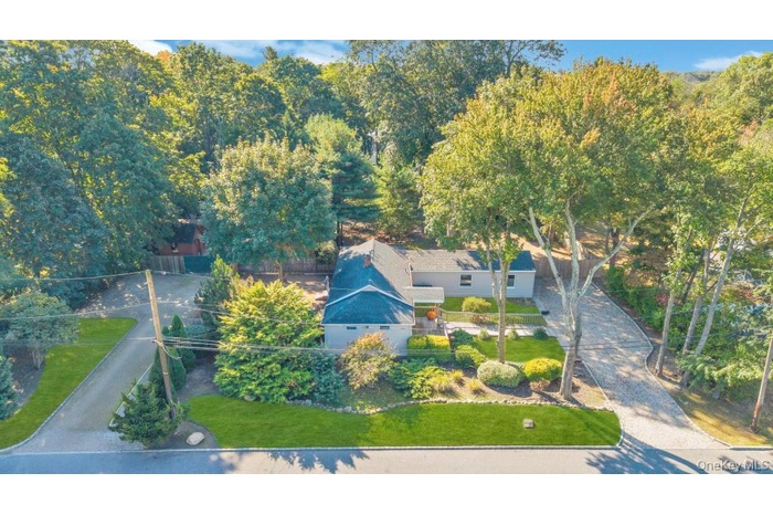 View from above of property