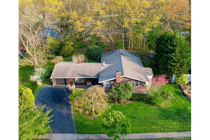 View from above of property