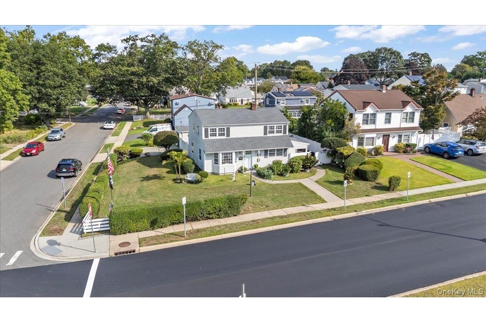 Aerial view of residential area