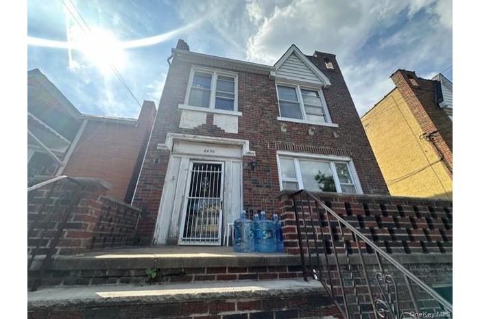 View of front facade with brick siding