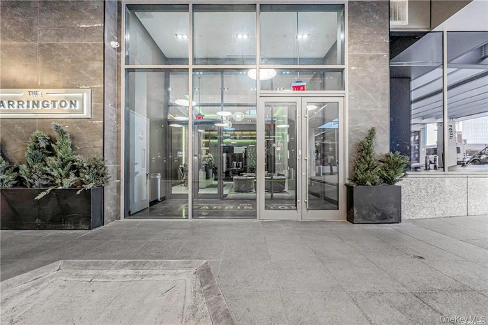 View of exterior entry with french doors