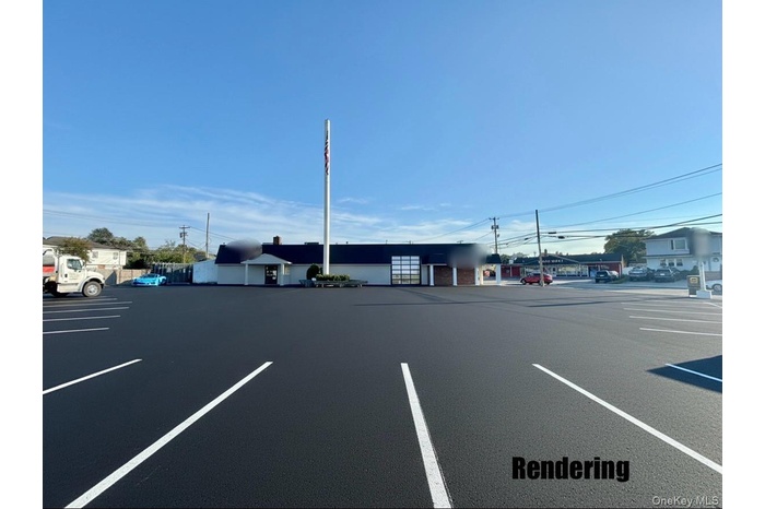 View of uncovered parking lot