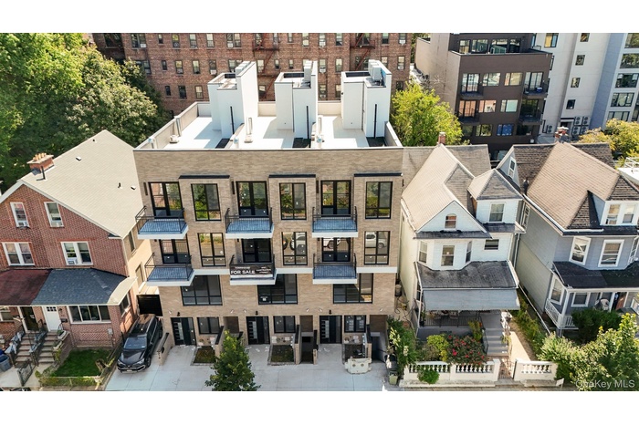 Drone / aerial view of apartment complex