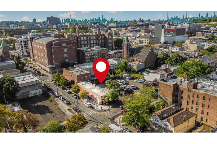 Bird's eye view of skyline