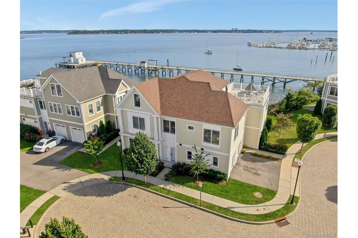 Aerial view of Unit 39 and surrounding area on the water!