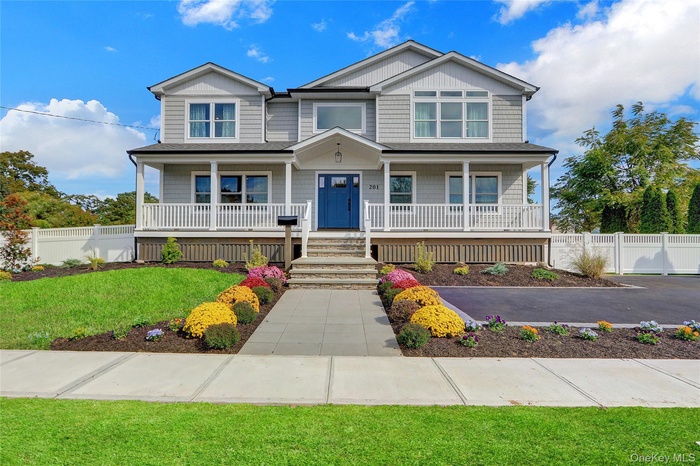 View of front of home with covered porch
