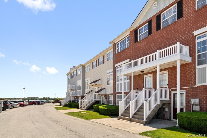 View of building exterior featuring a residential view