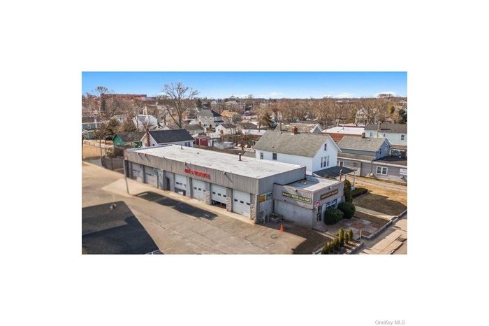 Aerial view of residential area