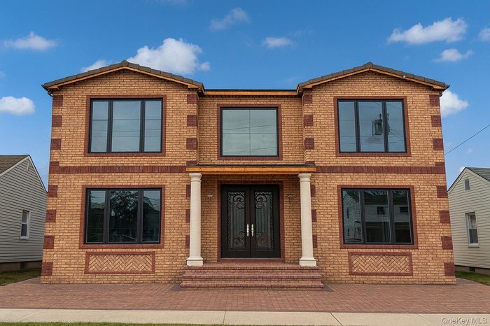 View of front of home with brick