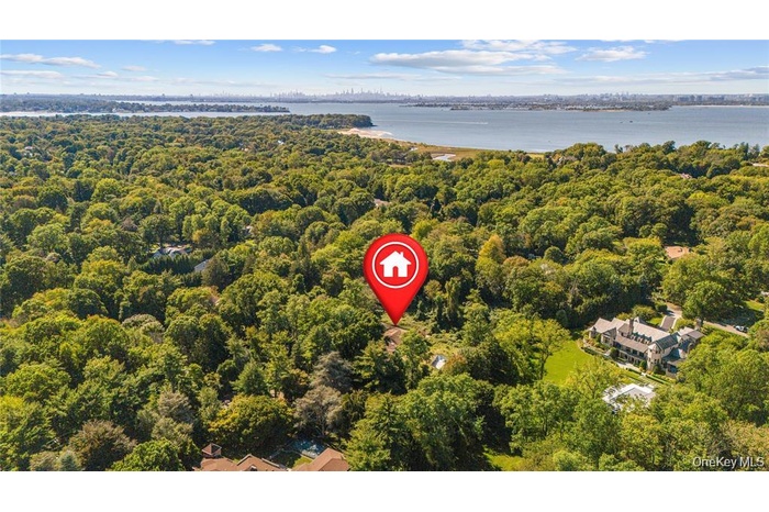 Drone / aerial view of a heavily wooded area